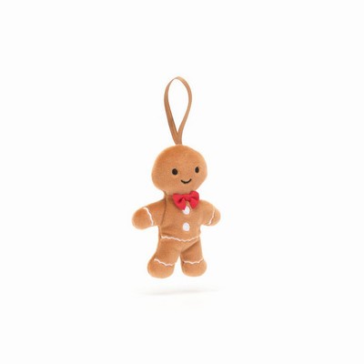 Jellycat Festive Folly Gingerbread Fred Australia | 526748CIL